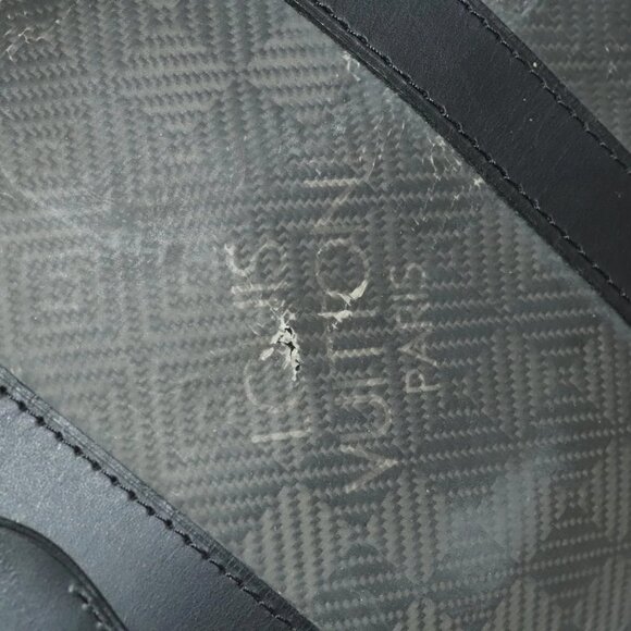 LOUIS VUITTON Damier Carbon Keepall 45 Boston Bag Black N41415 LV Auth sw1210 - Picture 13 of 16